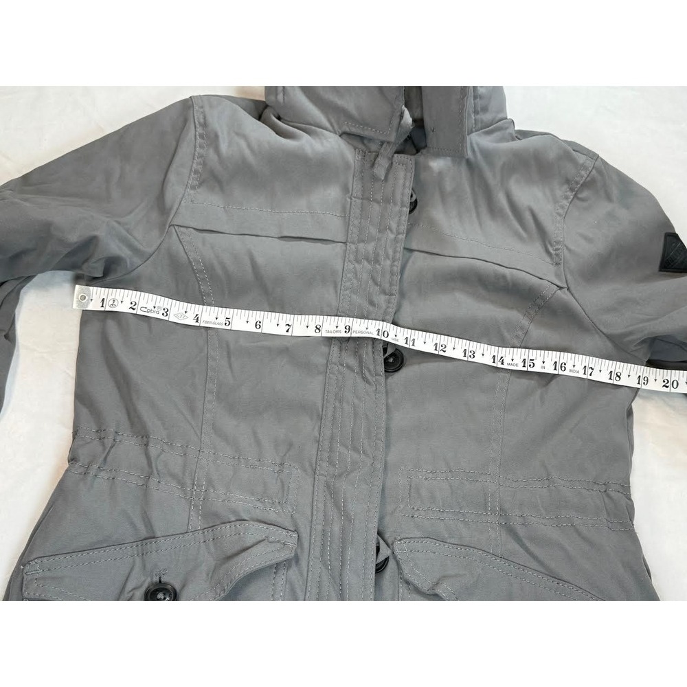 Hollister Women's Full Zip Heritage Collection Gray Winter Jacket Size Small - Picture 6 of 11
